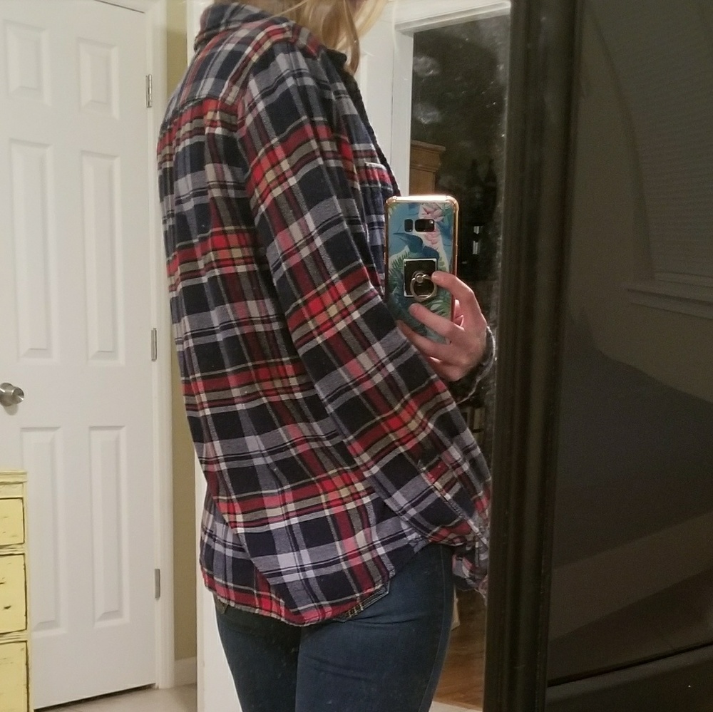 Trendy oversized flannel